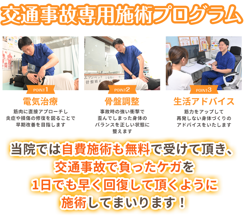 交通事故治療専門プログラム