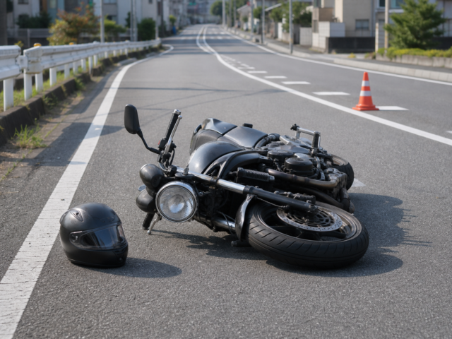 【症例紹介】川崎市中原区|T字路で前から出てきたトラックを避けバイクで転倒した非接触事故後の左手首の痛み、両膝の痛みが約2ヶ月で改善した10代男性の施術記録